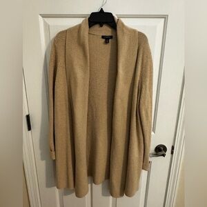 Lands' End Women's Cotton Modal Shawl Collar Cadigan Duster Sweater Plus 1X